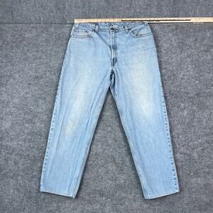 Levis 560 Jeans Mens Size 38x34 Light Wash Denim Loose Fit Tapered Leg